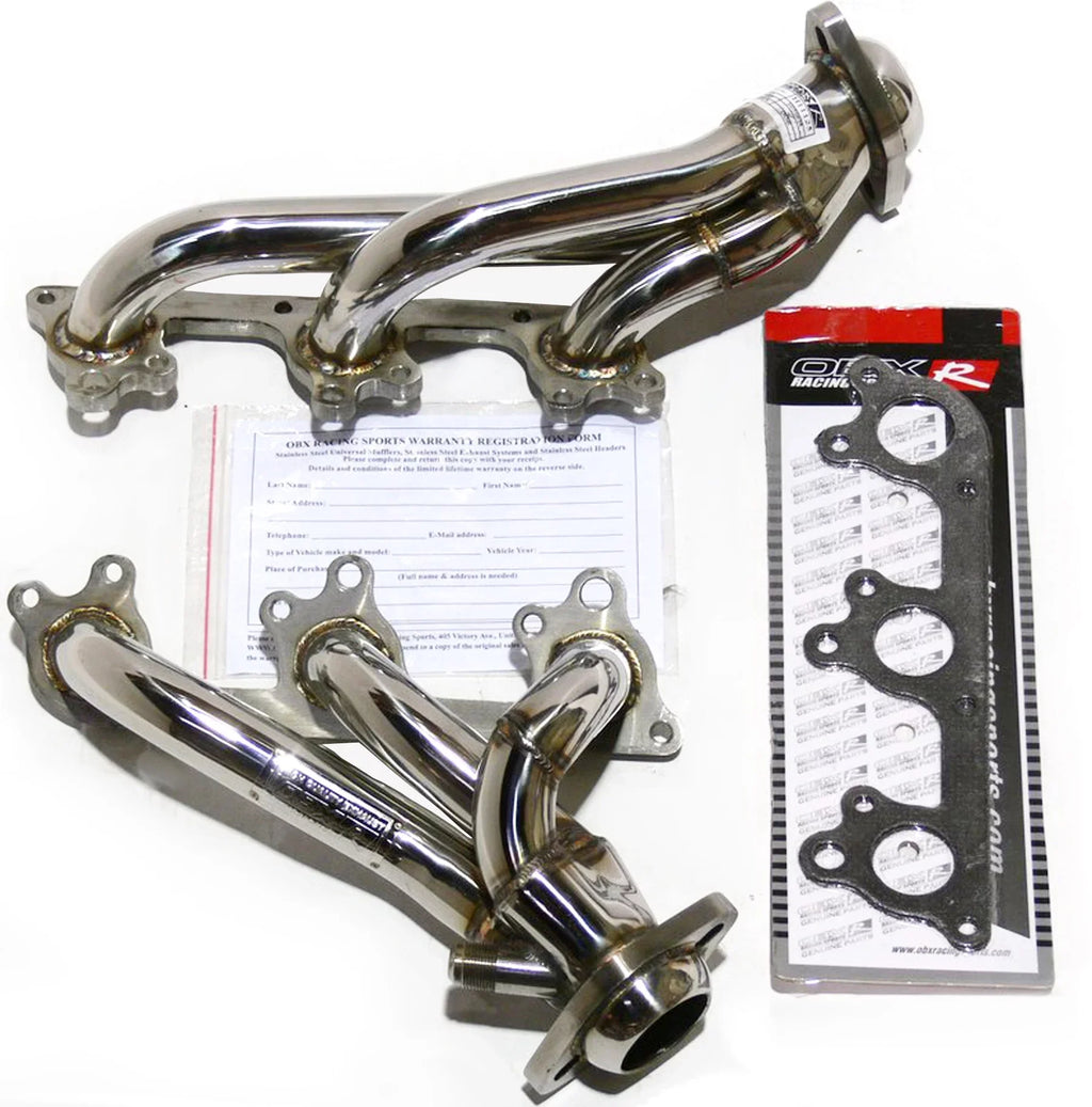 V6 Fitment OBX With 4.0L 4.0L, to Steel Header Sport 03 Stainless For EGR Explorer 00 Ranger Trac SOHC