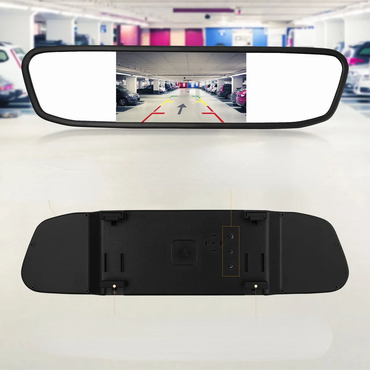 Cheefull Night Driving Vehicles Camera Camera 4.3" Rear Parking Backup Mirror Cam System View Vision Reverse Camera Car