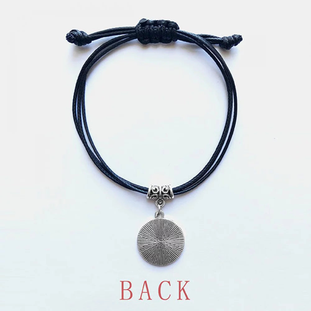 Paris Bracelet Of Triumphal Best Black Jewelry Arch Wristband Rope Leather