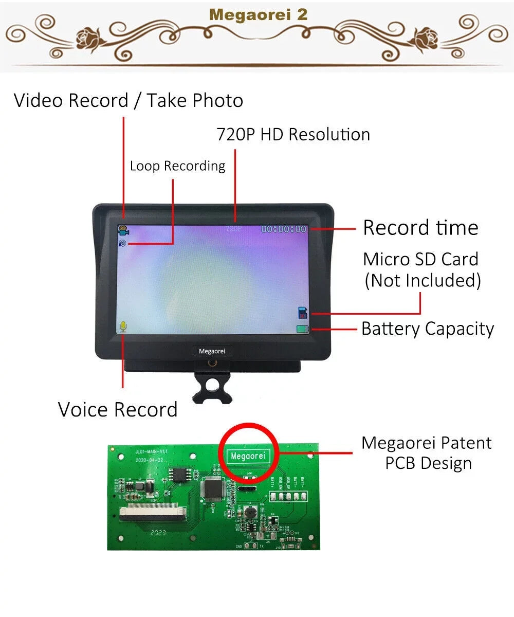 Paddsun Set Of Megaorei 2 M2A Infrared Night Vision Device(Including 32Gb Microsd Car)