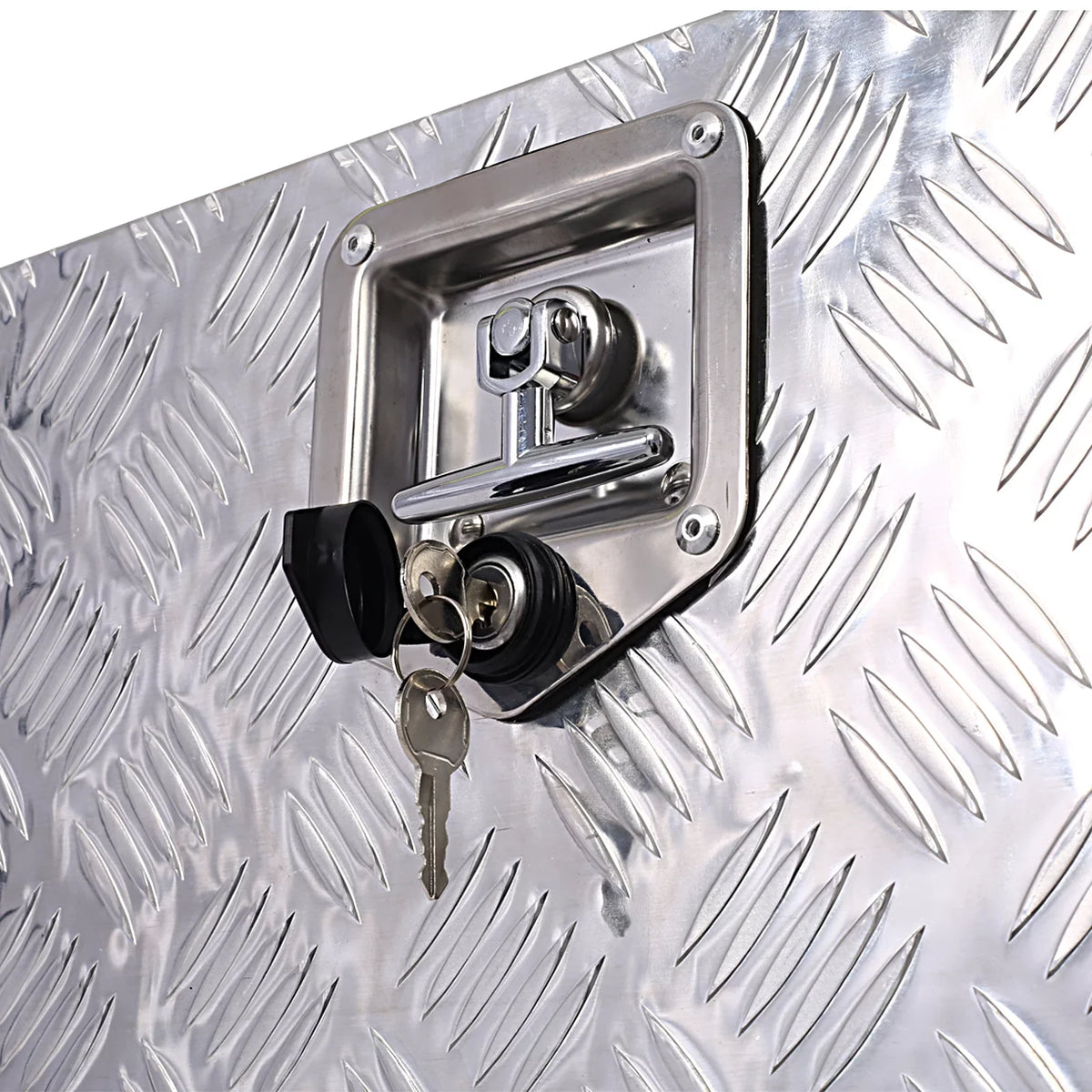w/ Organizer, Box Truck Lock Box, Jarbalai Bed Keys, 24 Storage Silver exterior Box, Aluminum Tool inches Storage Tool Trailer Box, Underbody Tool RV Pickup