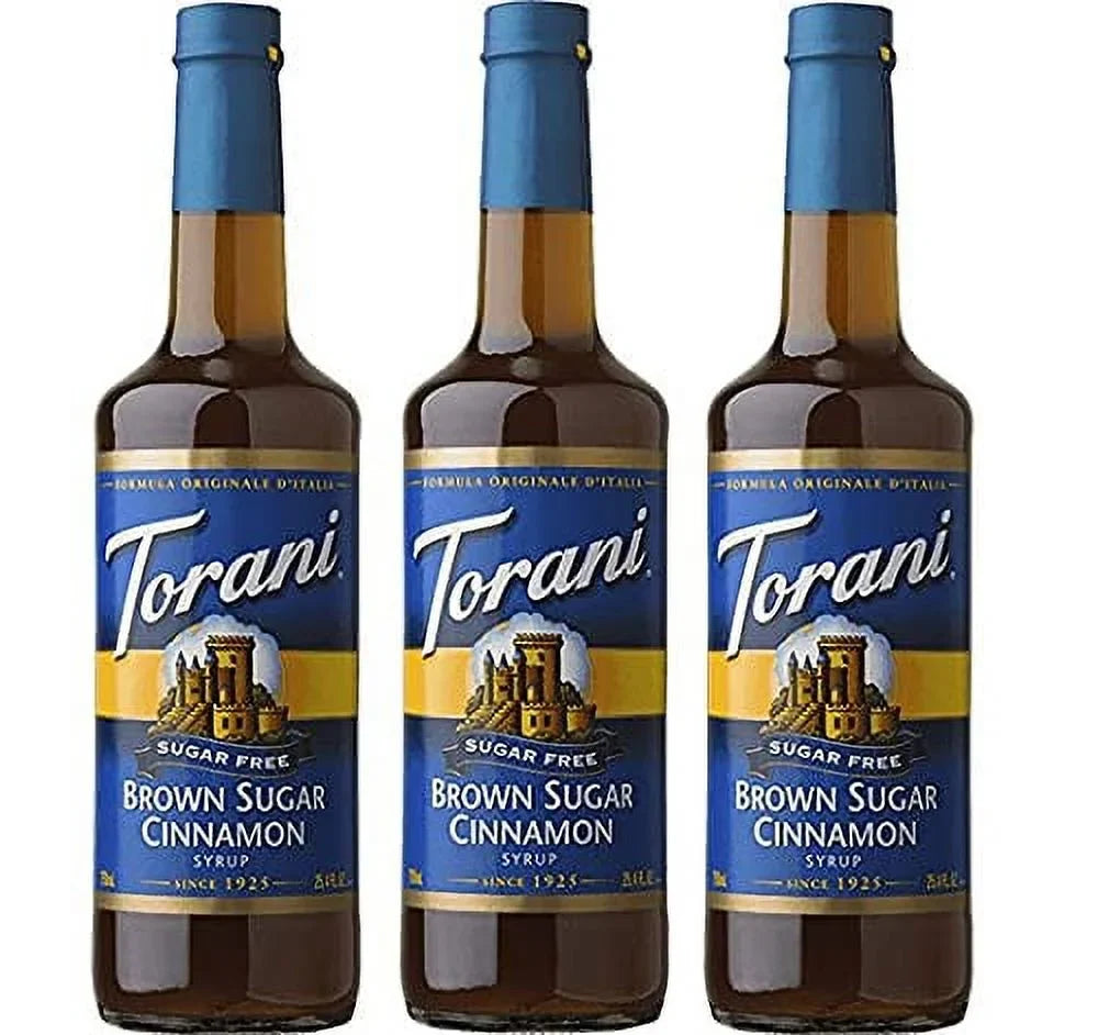 Sugar Syrup Sugar Free 3-Pack Brown Cinnamon Torani