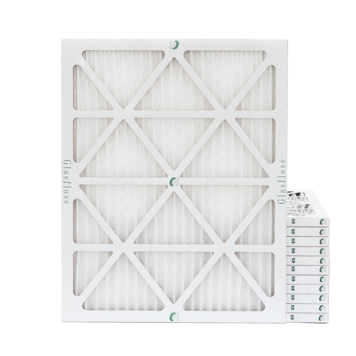 AC/Furnace Air Box Filter MERV - by 12 16x20x1 Filters 10 - Pleated of Glasfloss