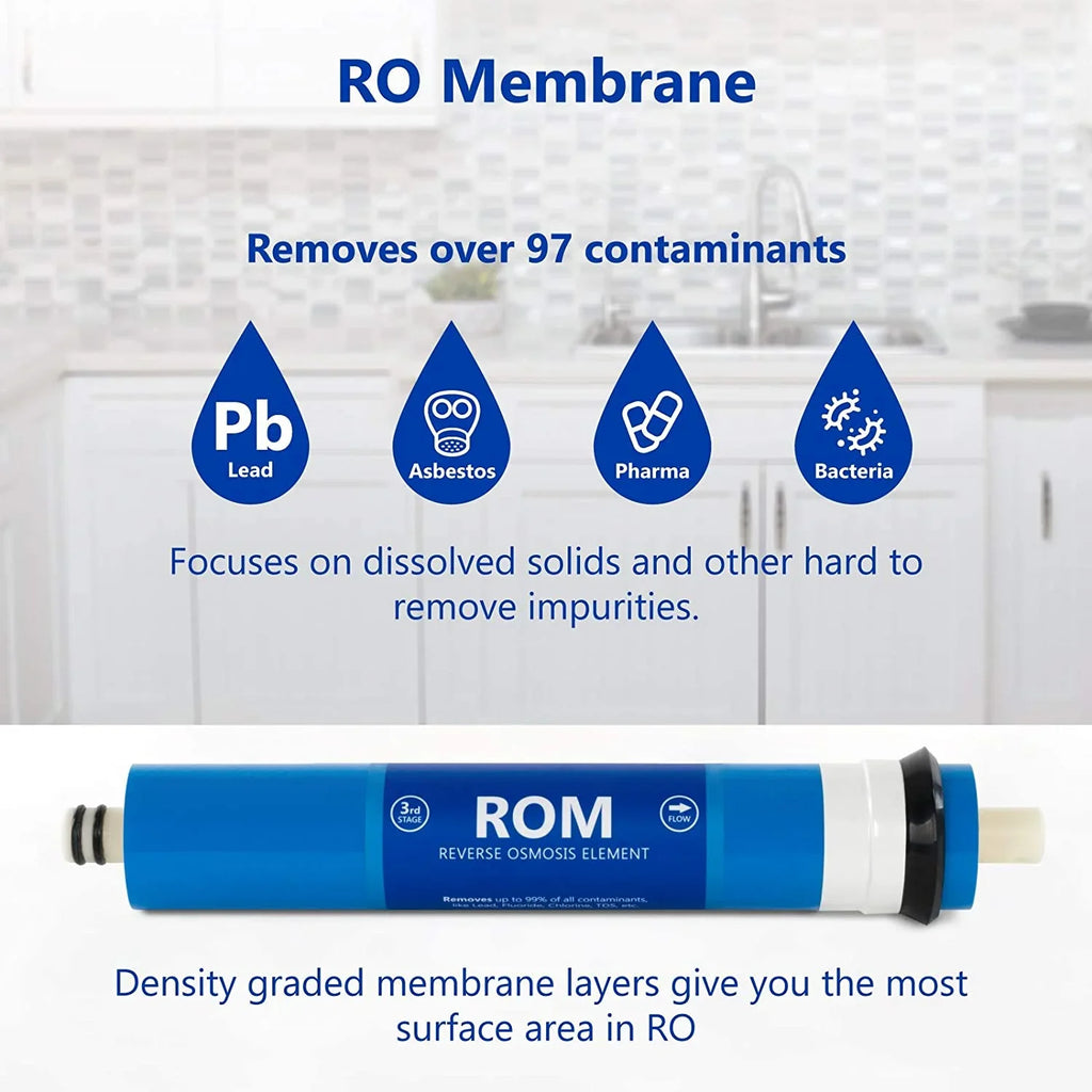 4 GDP RO Set Membrane 6 Filters Countertop Replacement Month 100 Carbon Set Connect Sediment Filter Filter Quick 1?4” Cartridges Osmosis Filters System Filter Reverse And