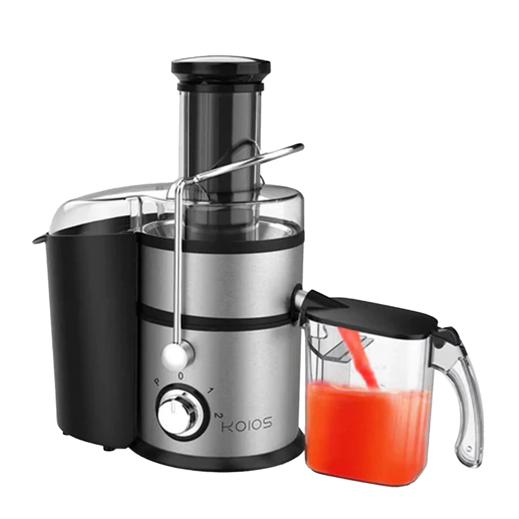 Chute, & Juicer Black Extra Wide w/ Centrifugal Vegetable Fruit Koios Feed
