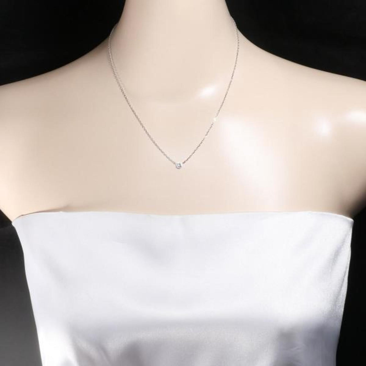 Pre-Loved Cartier D'Amour Sm K18Wg Necklace Diamond Total Weight Approx. 3.0G Approx. 41Cm Similar (Good)