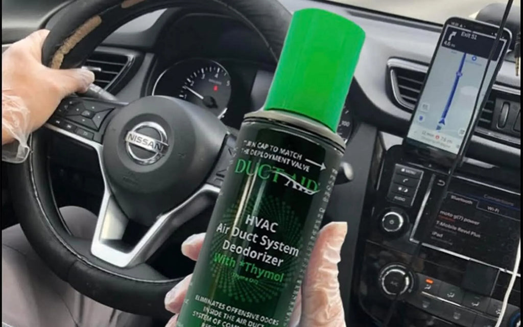 Treatment with Deodorizer Natural, System - Fogger HVAC Duct Aid All Multiple Mold of Concentrate and Thymol Air with Uses. - 4 Duct Plant-Based Pack