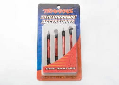 (Front/Rear) (4) Aluminum Traxxas Links (Red) Toe