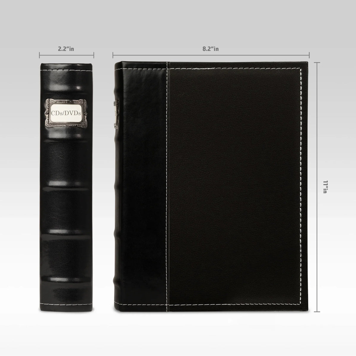 '- Pack for Storage Organizer CDs, - Bellagio-Italia Video Binder & DVDs, CD/DVD Leather Acid-Free - Rays, - Storage Blu Black 144-Disc Games Organizer Sheets 3 - Capacity Binder -