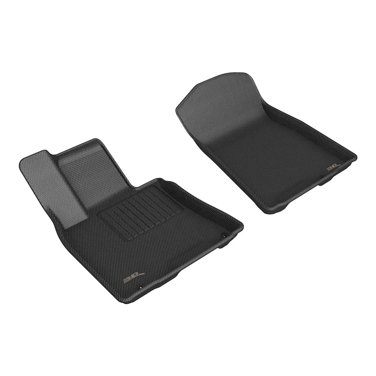 3D Maxpider 2022-2024 Fits Genesis Gv70 Kagu Black 1St Row Floor Liner L1Gs01111509