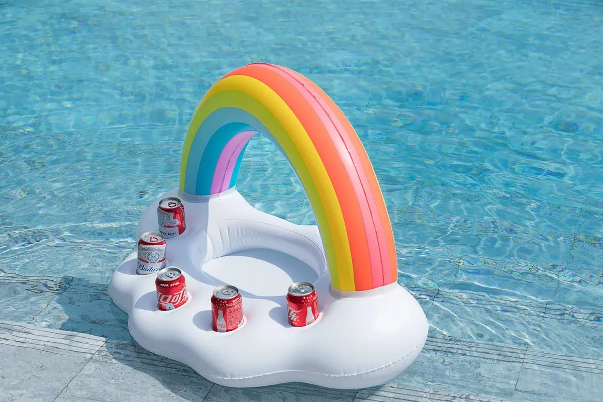 Party Inflatable Holder Accessori Cloud Rainbow Pool Toy Creative Drink Pool liquid Floats Float