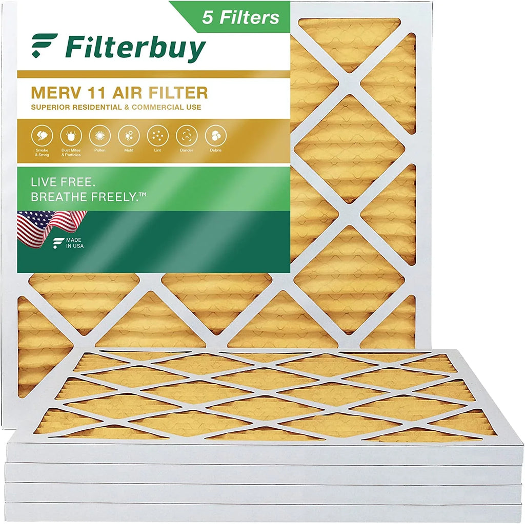 Furnace (5-Pack) Air AC Pleated Filterbuy MERV 11 Filters 12x12x1 HVAC