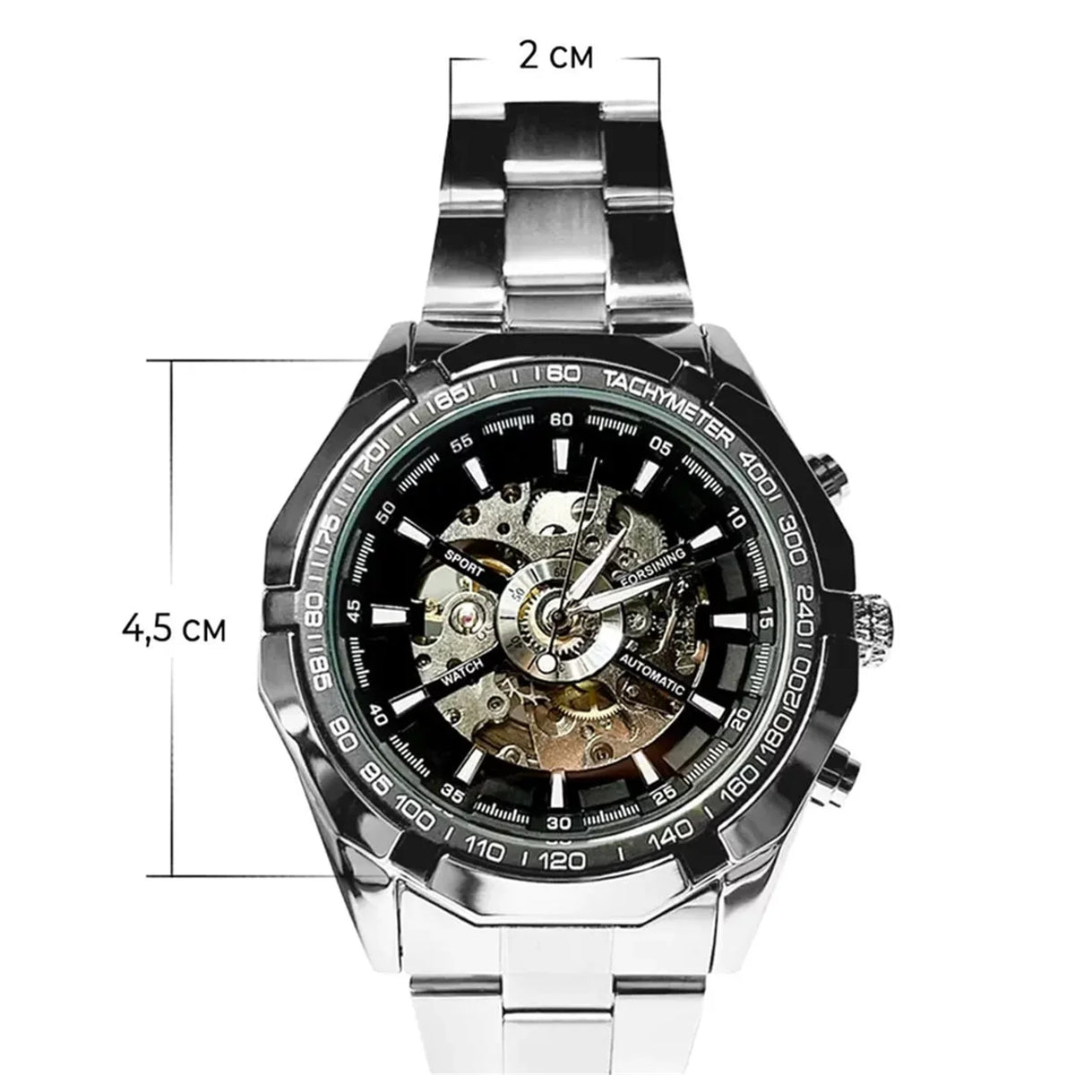Up To 50% Off! Yohome Watch Steel Belt Full Hollow Mens Automatic Mechanical