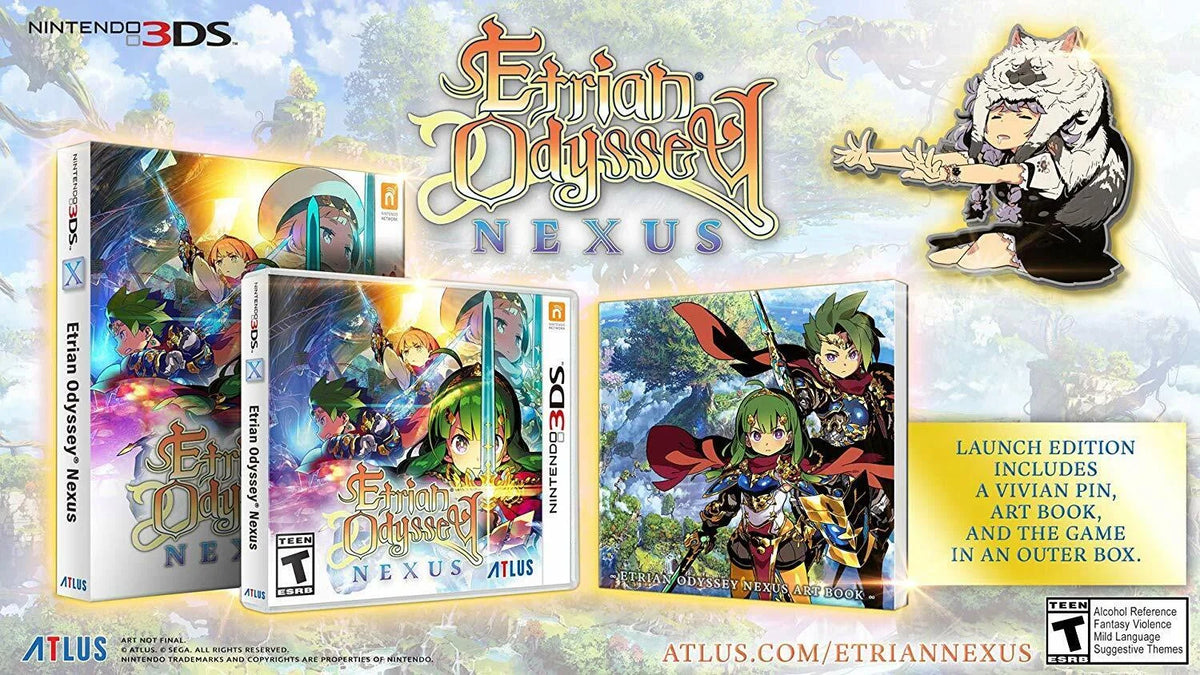 RPG Nexus NEW Etrian - Nintendo Edition Art Launch 3DS Book] [2DS - Odyssey