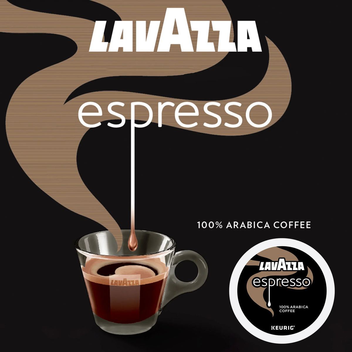 40) Medium Coffee Single-Serve Espresso for Keurig of (Pack K-Cups Lavazza Brewer, Roast