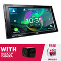 Digital Multimedia New CarPlay 6.8" KW-M875BW Camera Backup JVC w/ & Receiver