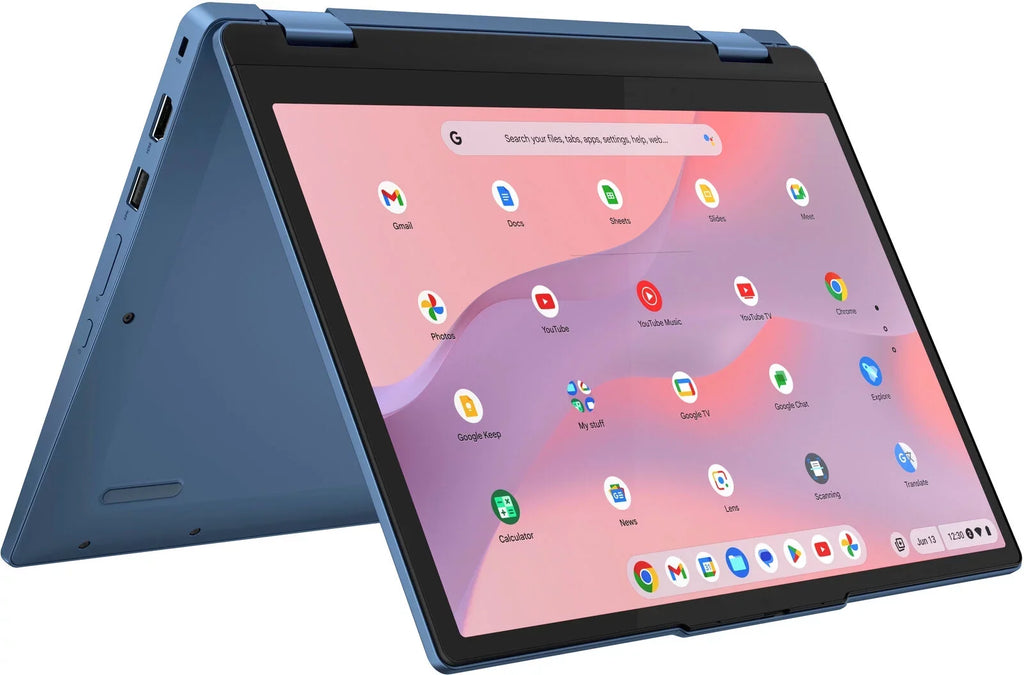 Intel 12.2" - - Blue N100 3i Touch-Screen WUXGA Memory with 4GB Notebook - Flex Abyss PC Lenovo 64GB Chromebook - Laptop eMMC