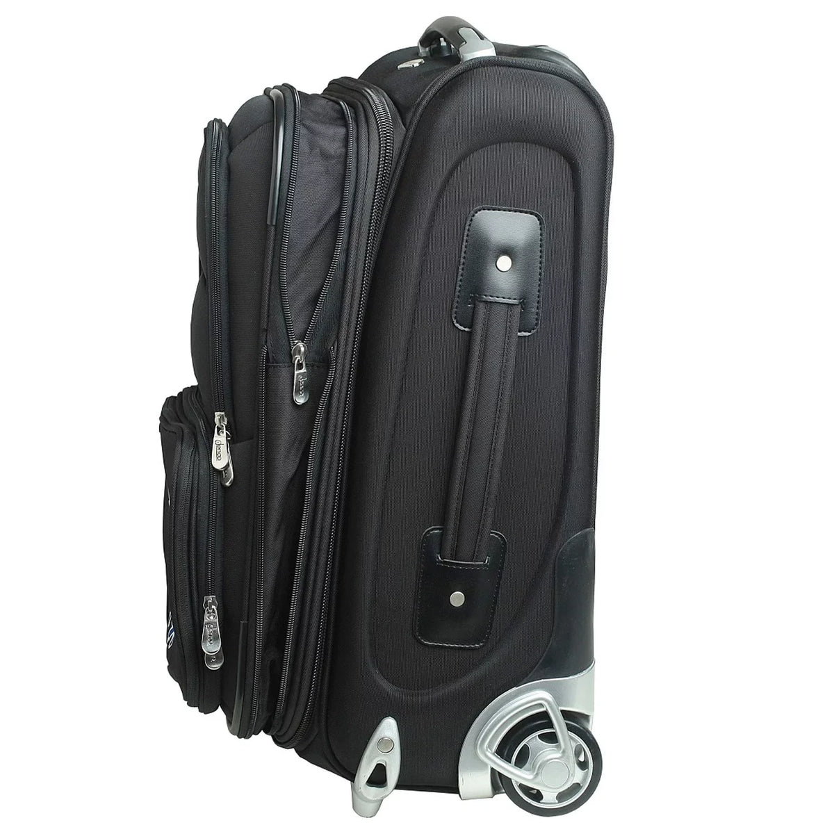 Black Carry-On Softside Razorbacks 21" Suitcase MOJO Rolling Arkansas