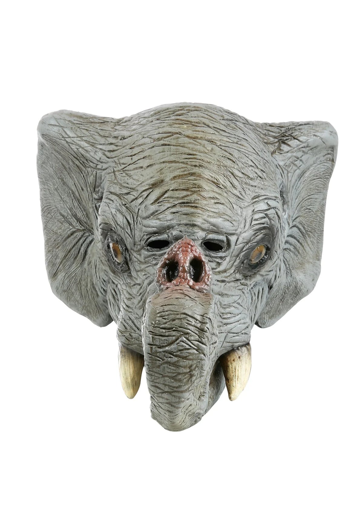 Grey Zoo Adult Overhead Safari Latex Head Mask Animal Deluxe Full Elephant Wild