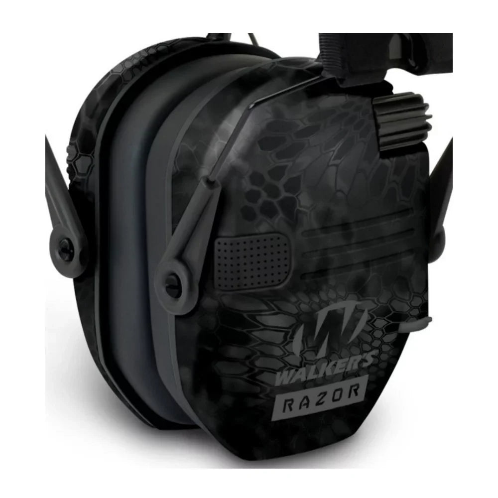 Walker's Shooting Slim (Kryptek Muffs Camo) w/Glasses Series Patriot Kit Razor