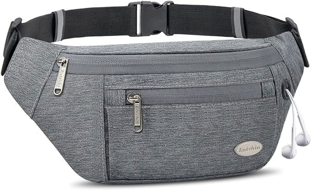 Bags Pockets, Running, premium Travel, Waist Pack Hiking, Casual Fanny for Bum Men Crossbody Cycling Women for Entchin fashion 4-Zipper and Pack with