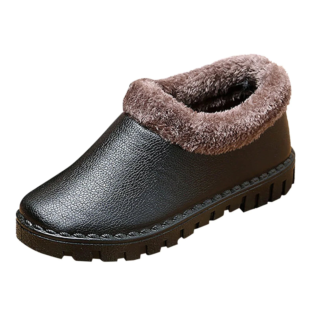 Cotton Thickened Winter Fashion Winter Snow Boots Women Hiking Plush T Boots Cotton ILJNDTGBE PU Shoes Womens Shoes Warm
