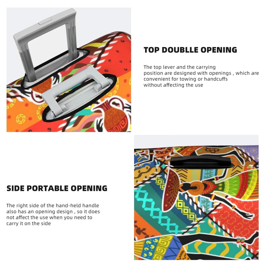 Cover Suitcase African Suitcase Kll Dancing Protector- Luggage Cover Womans