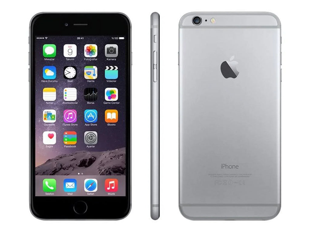 GSM - LTE 4G Space (Refurbished) Restored 6 iPhone Phone Dual-Core 64GB Plus Unlocked Gray