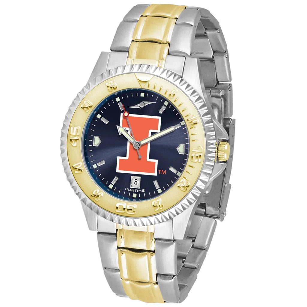 Navy Illinois Fighting Illini Competitor Two-Tone Anochrome Watch