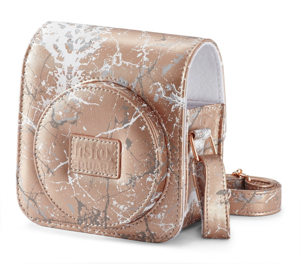 Fujifilm Square Blush Marble SQ6 Gold Instax Camera Case,