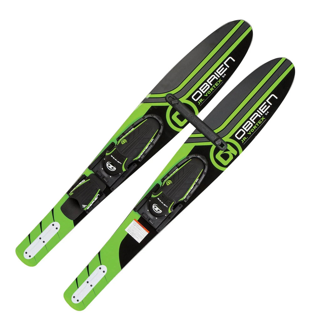 Obrien 54" Adjustable Combo Water Skis, Kids Size 2-Mens Size 7, Green (2 Pack)