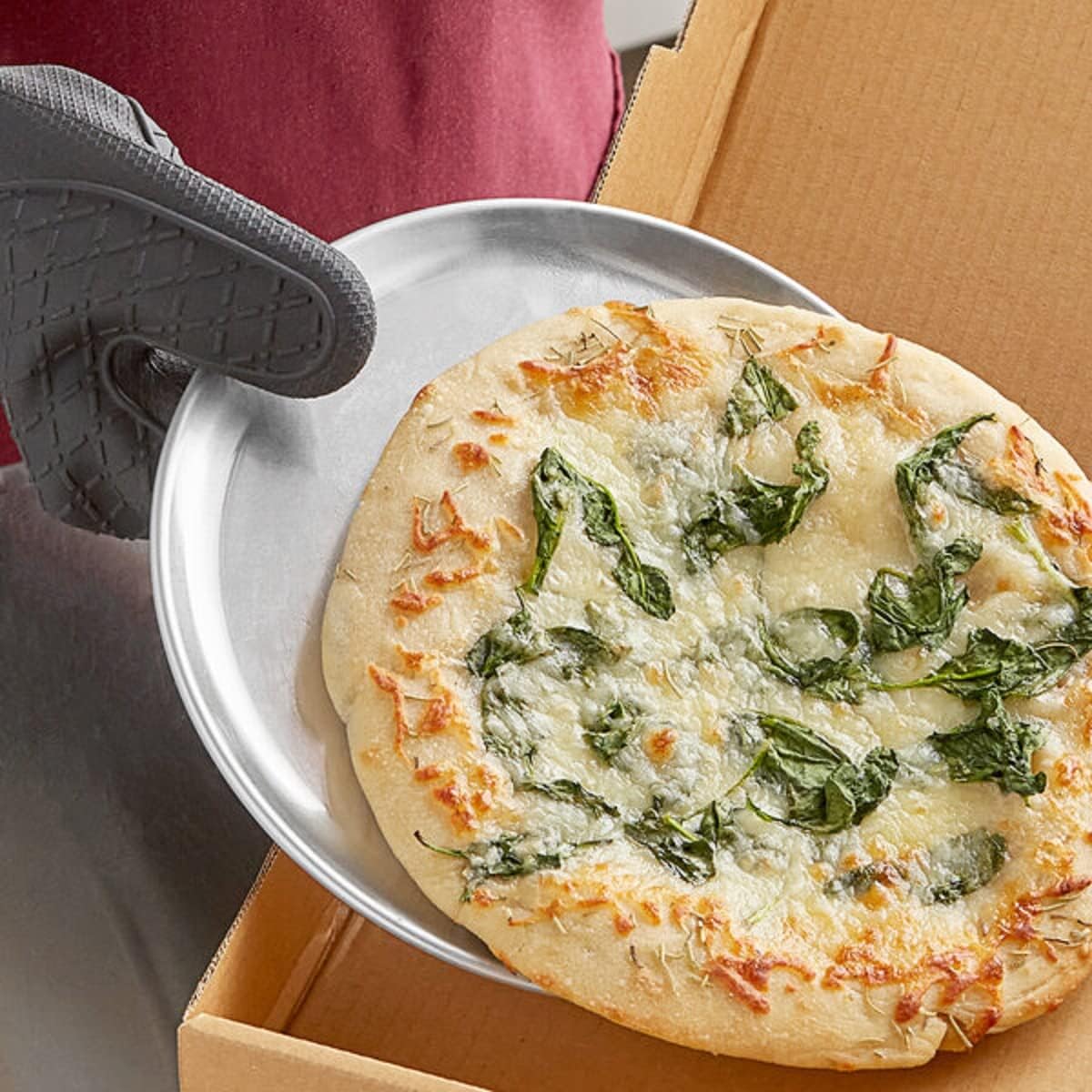 Truecraftware- Set Of 6 Aluminum 9” Pizza Tray Pan Coupe Style - Bakeware Round Pizza Pan Pizza Tray Baking Tray Round Baking Tray For Home Kitchen Pizzeria & Restaurants