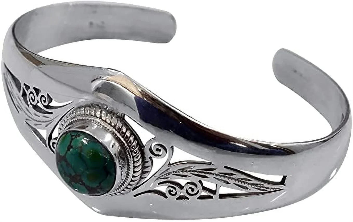 Jewelry 925 Adjustable Women, Gemstone Real Silver Designer Genuine Bracelet Cuff Sterling Men Fashion Bracelet for Turquoise Bracelet, Handmade Gifts, for