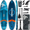 Flypark 10'8/11'X35'' Wędkarstwo I Rodzinne Stabilne Nadmuchiwane Deski Wiosłowe, Bardzo Szerokie Nadmuchiwane Deski Sup, Łożysko 195 Kg, Deska Do Wio