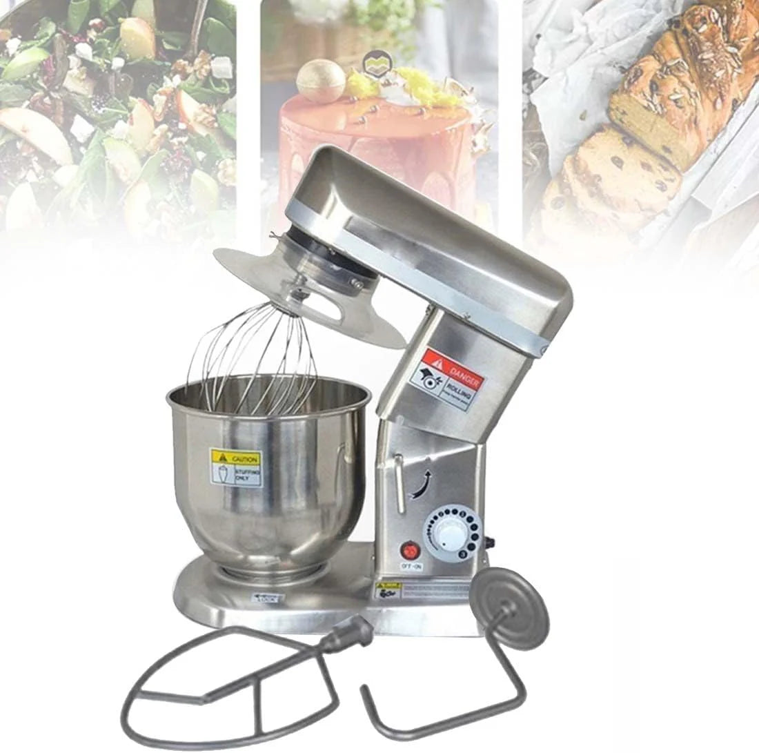 Commercial Food Mixer, 3 Speeds Food Stand Mikser, Kitchen Heavy Duty Mikser Mikser Z Miską Ze Stali Nierdzewnej Stojak Na Bakery Pizzeria Restaurant,