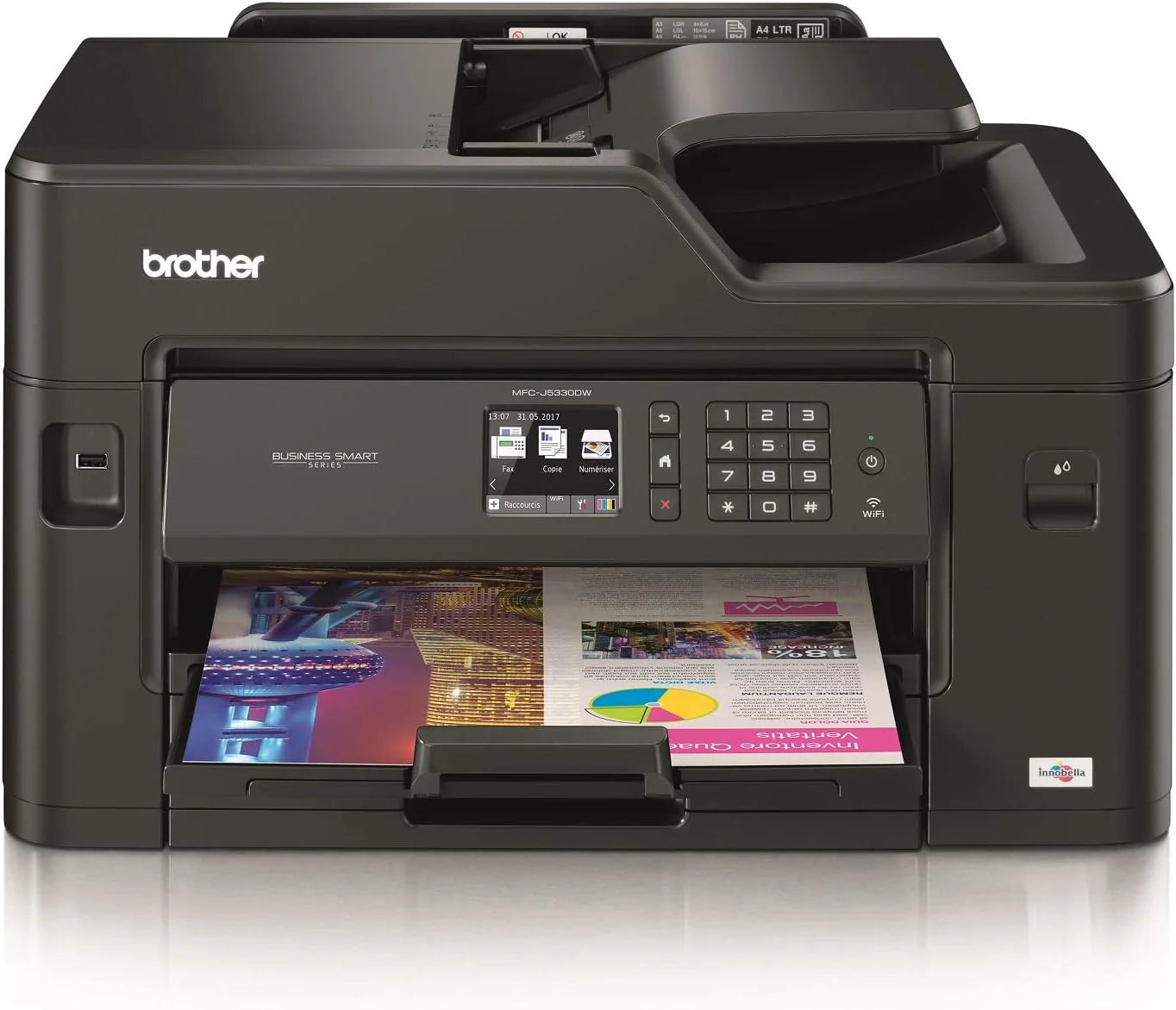 Brother Mfc-J5330Dw Drukarka Wielofunkcyjna 4 W 1, Profesjonalna Drukarka Atramentowa, Business Smart, A3, Automatyczna Drukarka Dwustronna, Airprint.