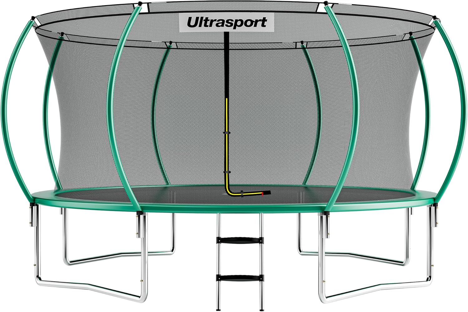 Ultrasport Deluxe Trampolina, Ø 244/305/366/430 Cm, Certyfikat Tüv Rheinland + Gs, Kompletny Zestaw, Okrągła Trampolina Ogrodowa, W Tym Wyściełane Słu