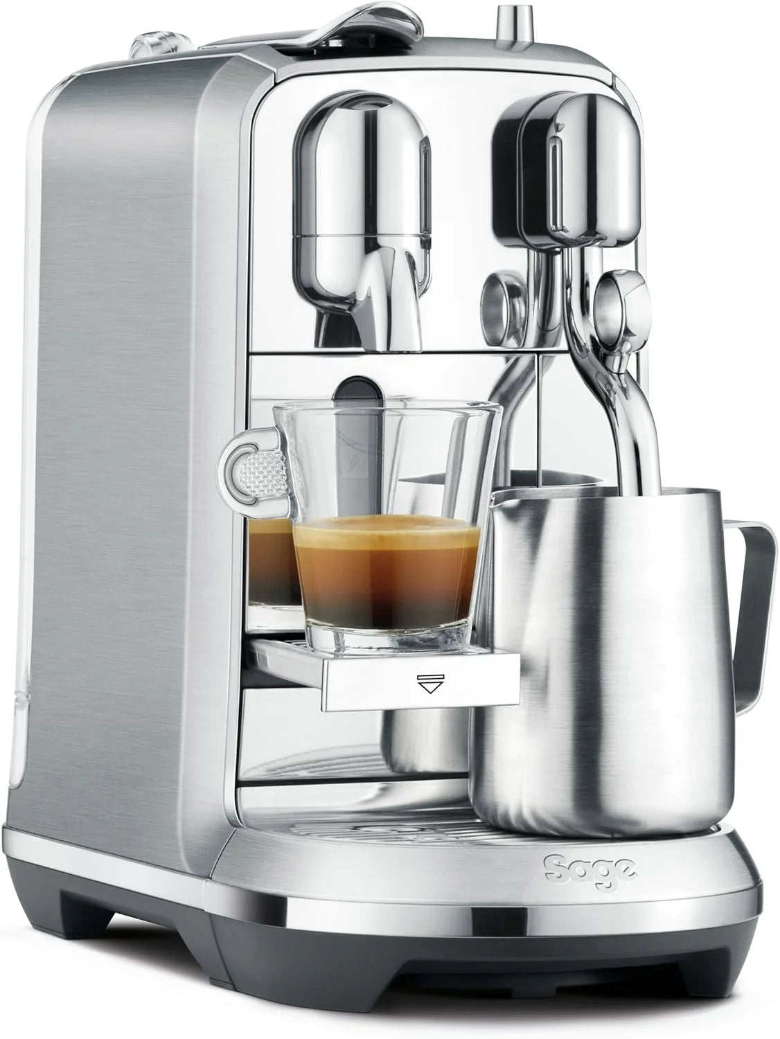Sage Appliances Nespresso Sne800 The Creatista Plus Firmy Sage, Szczotkowana Stal Nierdzewna(Gebürstetes Edelstahl/Mit Tft-Display)